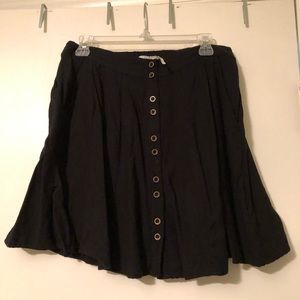 Black skirt with buttons